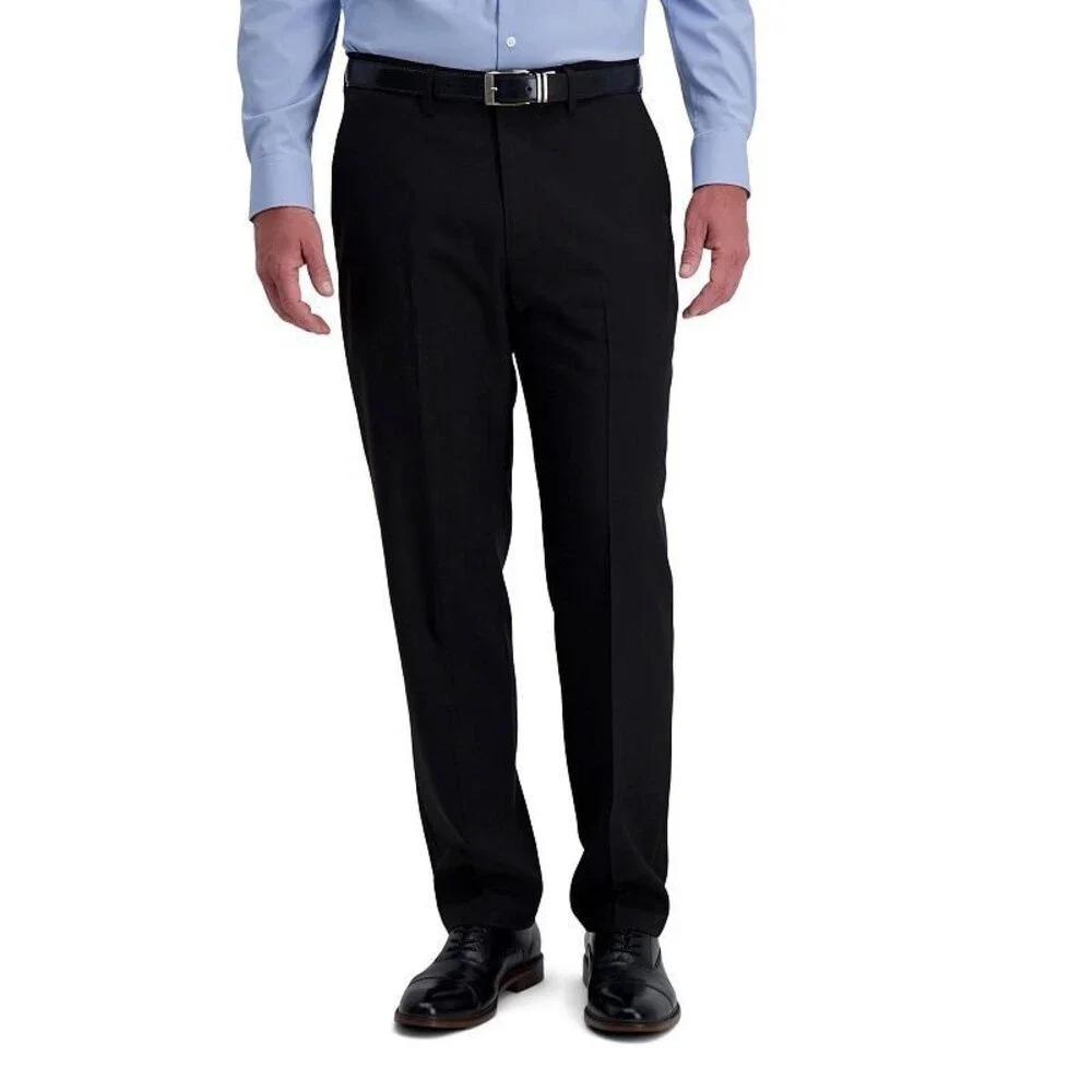 Haggar Smart Wash Classic Fit Suit Separates Pants Men's 44x30 Black Hook & Bar